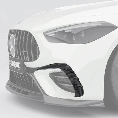 SOOQOO Carbon Fiber Front Bumper Inserts Compatible With Mercedes CLE53 (C236/A236)