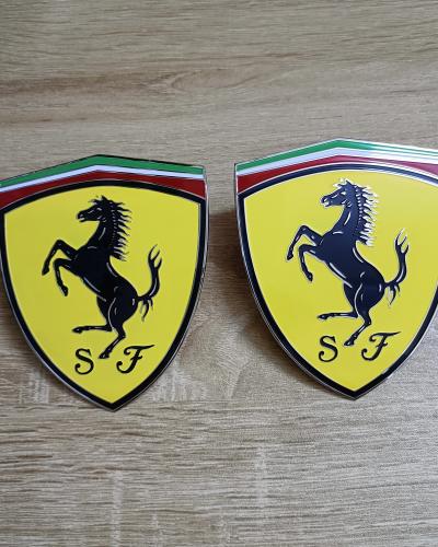 Ferrari 458 Italia Spider Speciale California F430 360 Roma Fender Shield Badge Emblem Modify