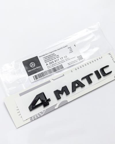 Mercedes-Benz 4MATIC Emblem Gloss Black Trunk Tailgate Lid Badge A2058171715