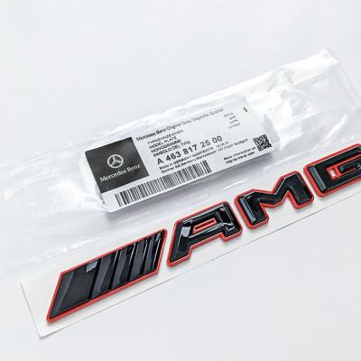 Mercedes-Benz Gloss Black Red AMG Letters Rear Trunk Badges Decal Sticker A4638172500