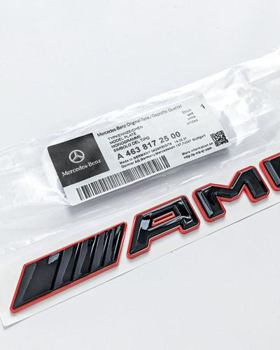 Mercedes-Benz Gloss Black Red AMG Letters Rear Trunk Badges Decal Sticker A4638172500