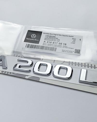 Mercedes-Benz Chrome Silver "A200L" Rear Trunk Emblem Badge Logo A2188170516