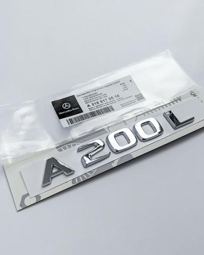 Mercedes-Benz Chrome Silver "A200L" Rear Trunk Emblem Badge Logo A2188170516