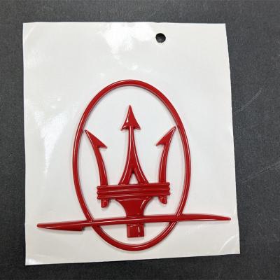 Maserati Quattroporte GranTurismo Ghibli Levante LH Red Side Logo Emblem Badge