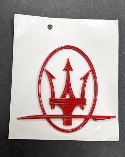Maserati Quattroporte GranTurismo Ghibli Levante RH Red Side Logo Emblem Badge