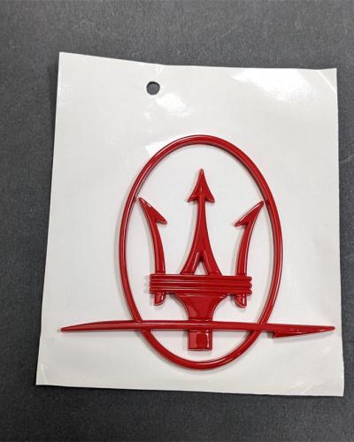 Maserati Quattroporte GranTurismo Ghibli Levante RH Red Side Logo Emblem Badge
