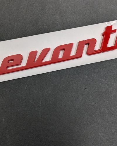 Maserati SUV Levante Gloss Red Rear Script Emblem Badge