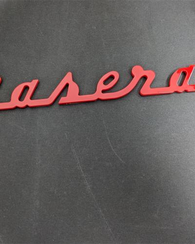 Maserati Quattroporte GranTurismo-Maserati Rear Emblems Script Gloss 673001404