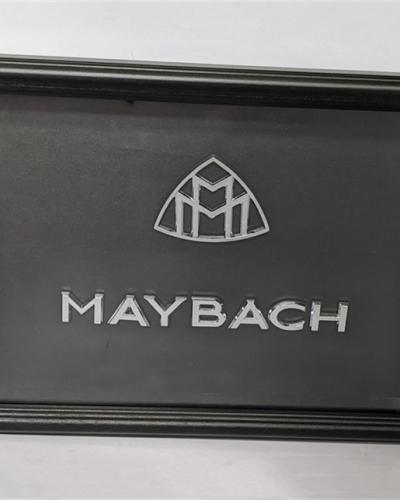 Maybach Emblem Framed Artwork - Wooden Frame with Black Border