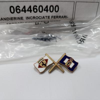 Ferrari 355 360 430 599 612 Pininfarina Cross Flags Badge 35mm #64460400
