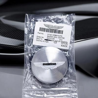 Aston Martin Center Cap Wheel Genuine Black/Silver OEM HY53-1A096-FA-PK