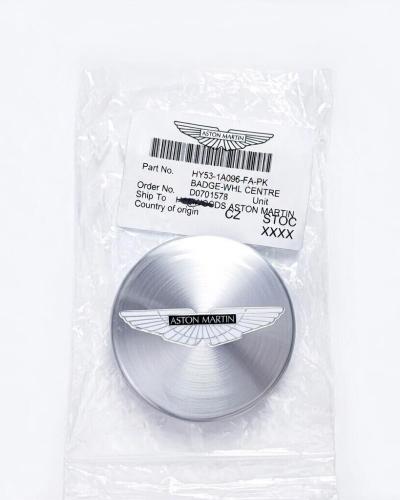 Aston Martin Center Cap Wheel Genuine Black/Silver OEM HY53-1A096-FA-PK