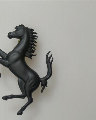 Ferrari F8 TributoRear Bumper Matte Black Horse Emblem badge