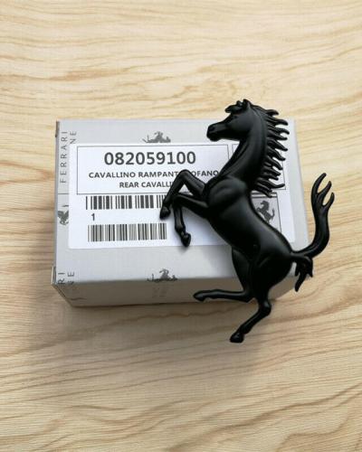 Ferrari 458 California GTC4 Rear Bumper Horse Badge Emblem Matte Black