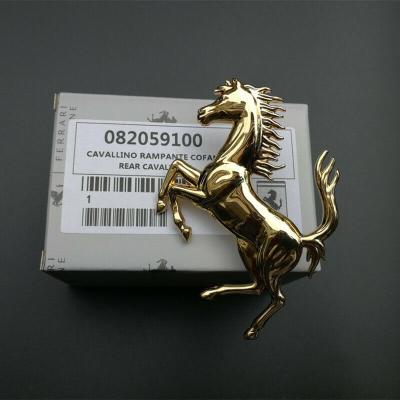Ferrari 458 California GTC4 Rear Bumper Horse Badg Emblem Gloss Gold 82059100