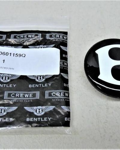 Bentley Continental GT Flying Spur Mulsanne Black Center Cap Hub Badge Kit