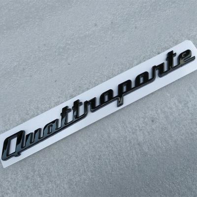 Maserati Quatroporte Rear Emblem Badge Glossy Black