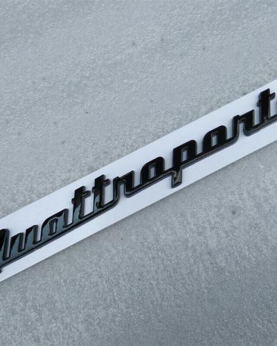Maserati Quatroporte Rear Emblem Badge Glossy Black