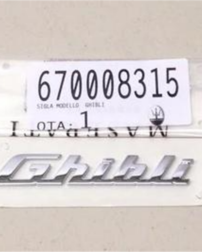 Genuine Maserati Ghibli 3.0 Rear Lid Badge 670008315