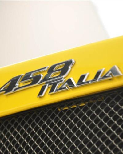 Ferrari 458 Italia Rear Script Emblem Badge Silver