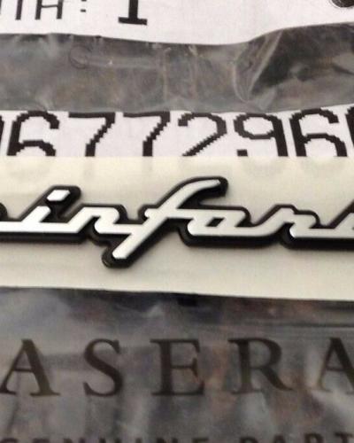 Genuine Maserati Pininfarina Emblem Part Badge Script 67729600
