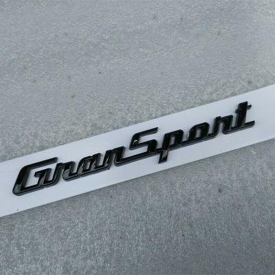 Set of 2 Maserati 2017 Quattroporte GranSport Side Badge Emblem Glossy Black