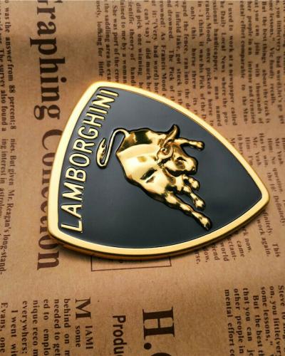 Lamborghini Metal Sticker Bull Emblem Badge 73*63MM