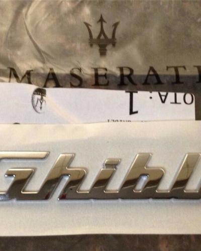 Genuine Maserati Ghibli 3.0 Rear Lid Badge 670008315