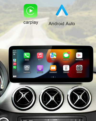 CarTab 12.3” Wireless Apple CarPlay & Android Auto Screen Upgrade | Plug & Play | Compatible with Mercedes A, CLA, GLA, C, GLC & V-Class