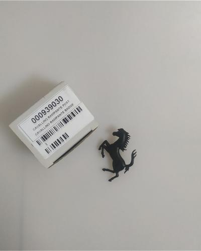 Ferrari SF90 Rear Bumper Matte Black Horse Emblem Badge