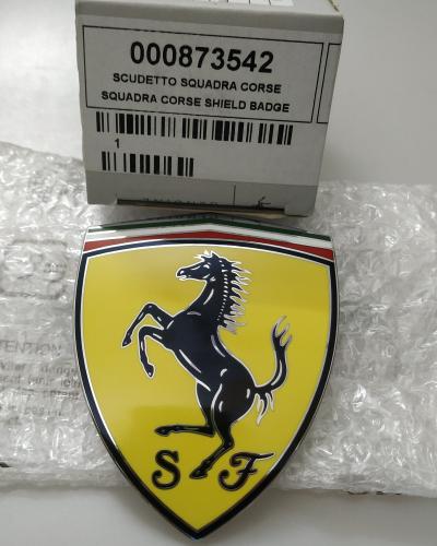 Genuine Ferrari SF90 Fender Shield Badge Emblem 873542