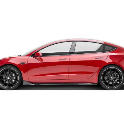 Tesla Model 3 Premium Prepreg Carbon Fiber Side Skirts