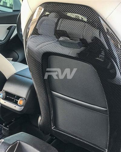 RW Carbon Fiber Seat Backs | Tesla Model Y