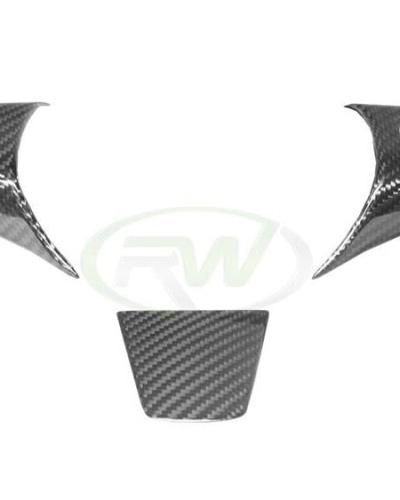 RW Carbon Fiber Steering Wheel Trim | Tesla Model 3/Y
