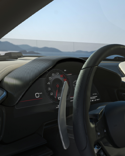 Ferrari Purosangue Carbon Fiber Dashboard