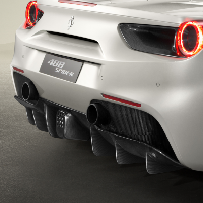 Ferrari 488 Carbon Fiber Rear Diffuser
