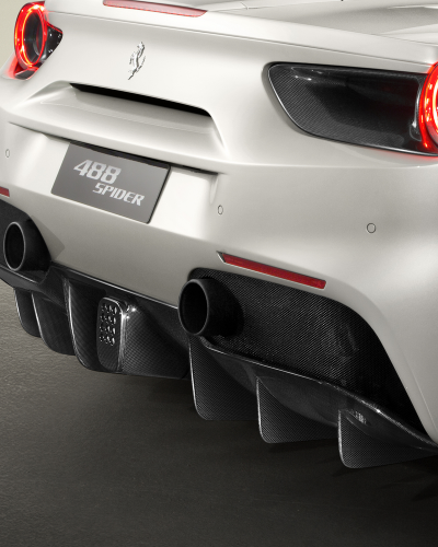 Ferrari 488 Carbon Fiber Rear Diffuser