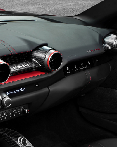 Ferrari 812 Superfast Carbon Fiber Dashboard Accents