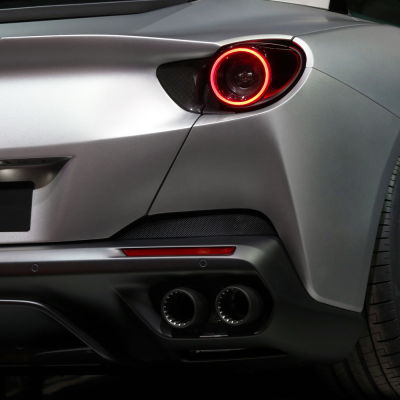 Ferrari Portofino Tailpipe Tips with Ceramic Coating (Black)