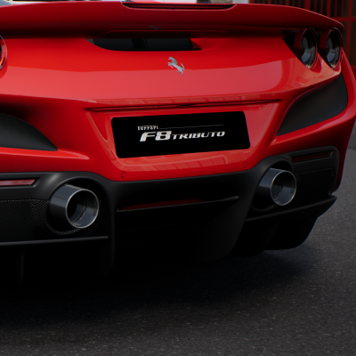Ferrari F8 Tributo Titanium Tailpipes