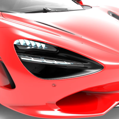 McLaren 750S Carbon Fiber Headlight Surrounds & LTR Ducts