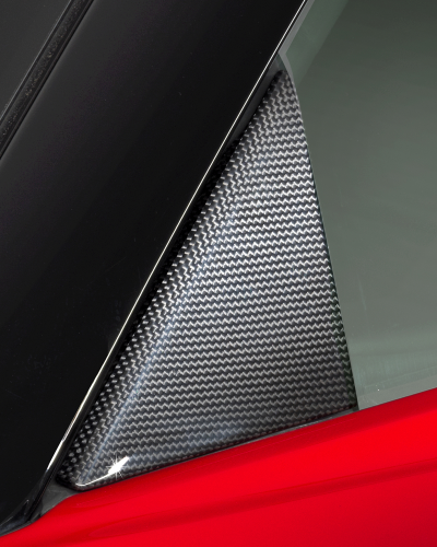 Ferrari SF90 Carbon Fiber Side Glasses Triangles