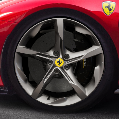 Ferrari SF90 20'' Forged Wheels, Brilliant Silver