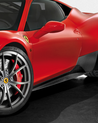 Ferrari 458 Carbon Fiber Under-Door Kit