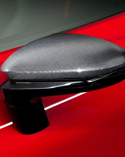 Ferrari SF90 Carbon Fiber Side Mirrors Caps