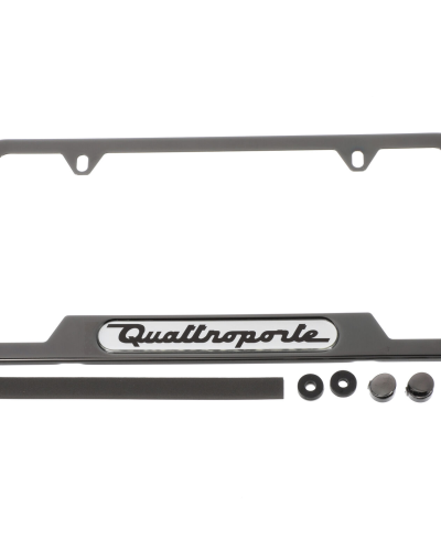 Maserati Quattroporte Black Pearl License Plate Frame