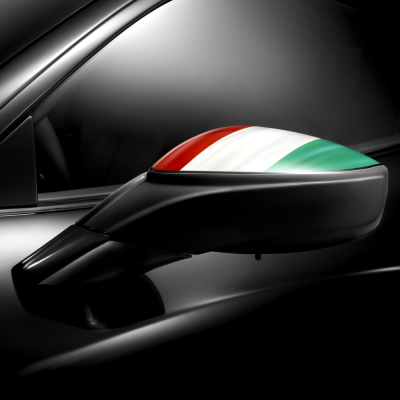 Ferrari 458 Tricolori Side View Mirror Kit