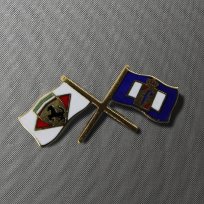 Ferrari & Pininfarina Logo, Crossed Flags