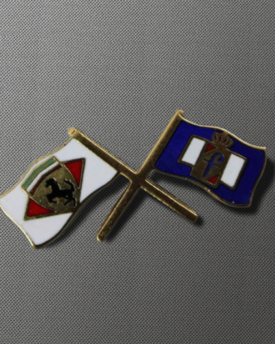 Ferrari & Pininfarina Logo, Crossed Flags