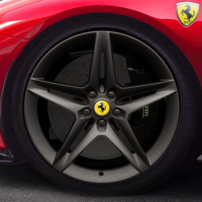 Ferrari SF90 20'' Wheels, Matte Grigio Corsa